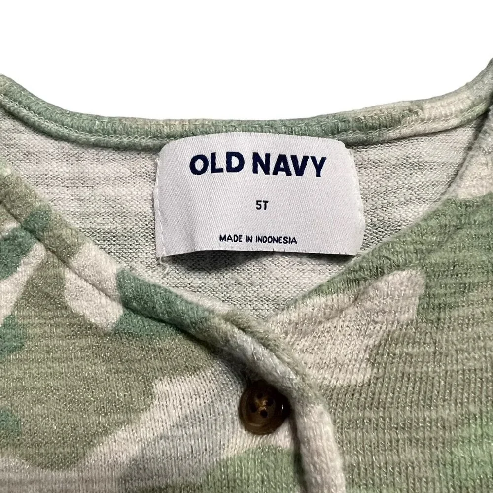 Old Navy 5T Green Camouflage Dress